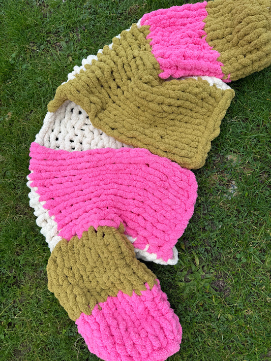 Jumbo Cosy Cardi - Block trio